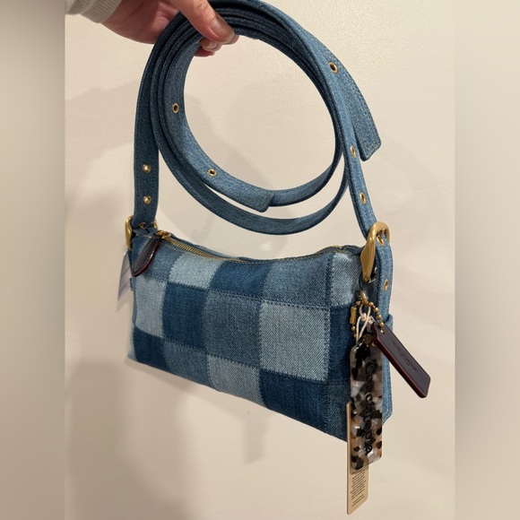 Coach coachtopia Denim Blue Alter Ego Shoulder Bag Crossbody Bag - Picture 2 of 3